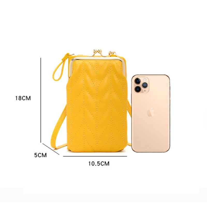 Women Leather Single Shoulder Bag Classic Crossbody Purse