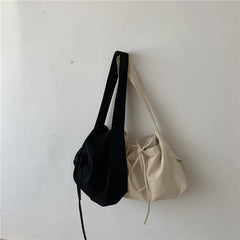 Women Leisure Crossbody Bag Canvas Shoulder Bag Messenger Bag Student Bag