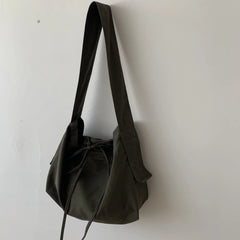 Women Leisure Crossbody Bag Canvas Shoulder Bag Messenger Bag Student Bag