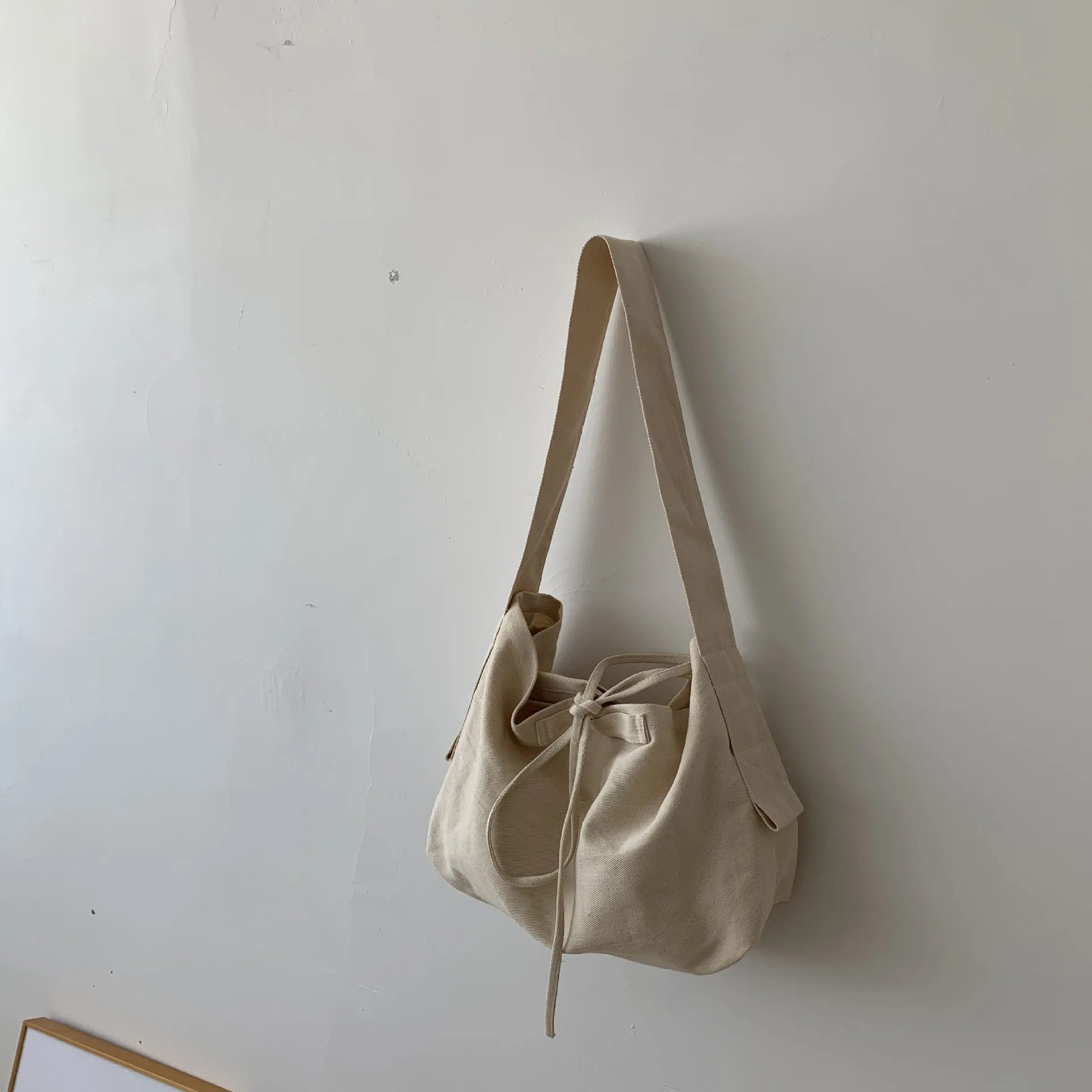 Women Leisure Crossbody Bag Canvas Shoulder Bag Messenger Bag Student Bag