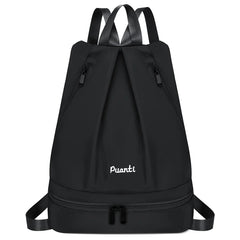 Women Large Nylon Backpack - Casual Rucksack for Travel and Fitness