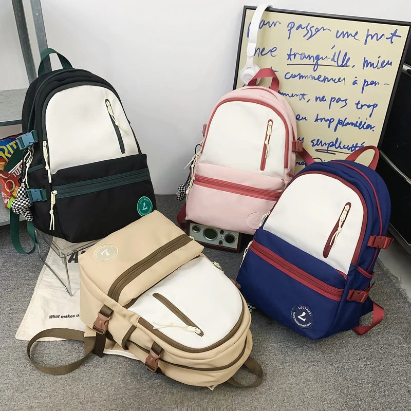 Women Leisure School Bag For Girls Travel Laptop Student Backpack Female Teenage
