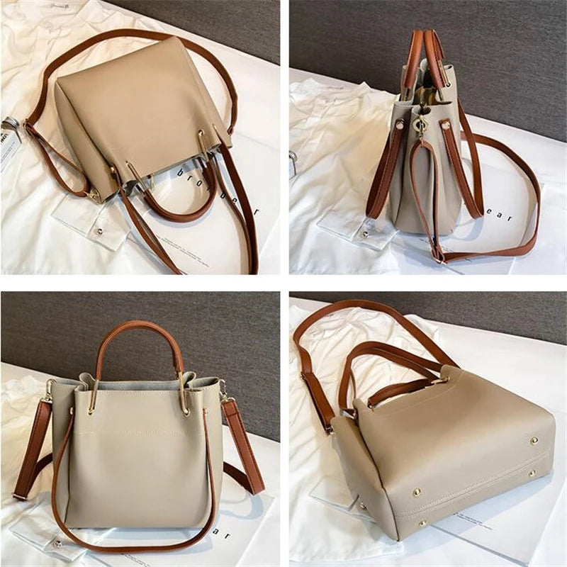 Women Shoulder Bag Bucket Hand Tote High Crossbody Purse