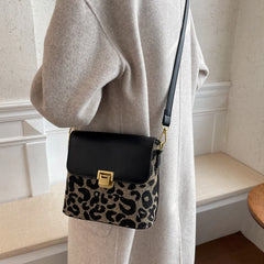 Leopard Print Cross-body Bag with Adjustable Strap
