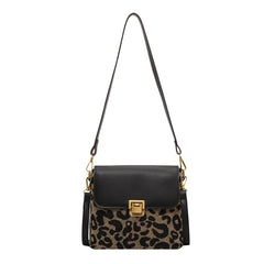 Leopard Print Cross-body Bag with Adjustable Strap