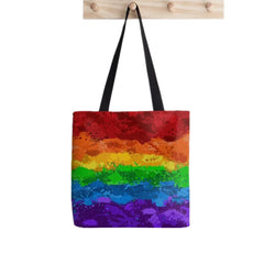 Women Lgbt Pride rainbow flag Shopper Printed Tote Bag