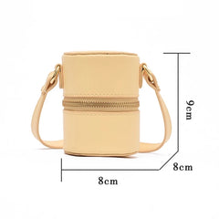 Women Lipstick Pocket Mini Shoulder Bag Crossbody Bags Soft PU Leather
