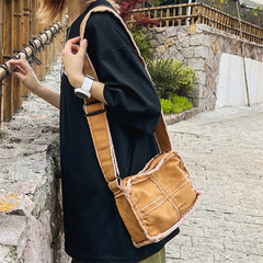 Retro Canvas Shoulder Bag for Women