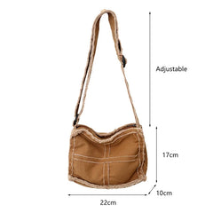 Retro Canvas Shoulder Bag for Women