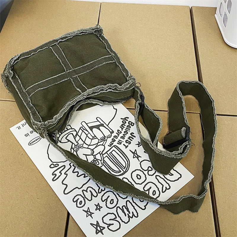 Retro Canvas Shoulder Bag for Women