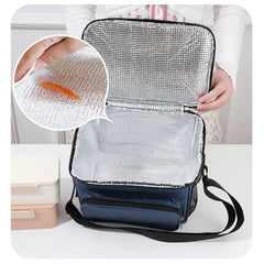 Women Lunch Bag Bento Box Thermal Insulated Cooler Bags Picnic School