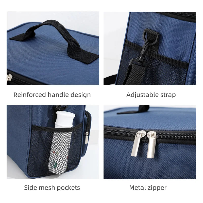 Women Lunch Bag Bento Box Thermal Insulated Cooler Bags Picnic School