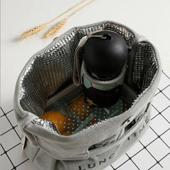 Women Lunch Bags Insulated Heat Thermal Picnic Bento Box Boys Thermo Pouch