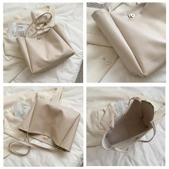 Women Casual Tote Shoulder Handbag Lady Leather Shopping Bag