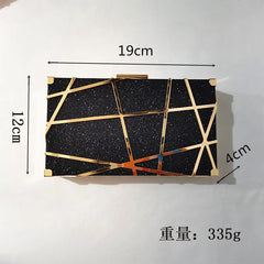 Glitter Wedding Clutch Evening Bag for Women Party Banquet Minaudiere