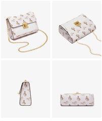 Women Chains Single Shoulder Crossbody Bag Mini Leather Messenger Bag
