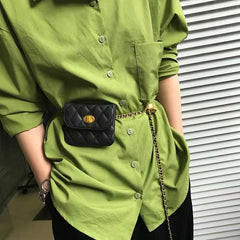 Women Mini Waist Chain Belt Bag Crossbody Casual Band