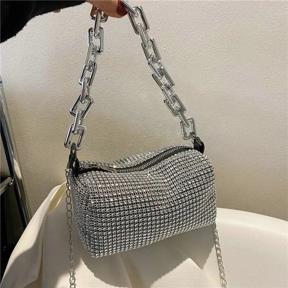 Women Diamonds Bags Rhinestone Handbag Shoulder Bag Purse Shining Crossbody Bag