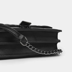 Women Handbags Rhombic PU Leather Crossbody Bags Chain Small Messenger Bag