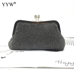 Rhinestone Femme Bags Over Shoulder Silver Bag Sac A Main