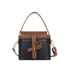 Vintage Design Women Leather Crossbody Bucket Bag