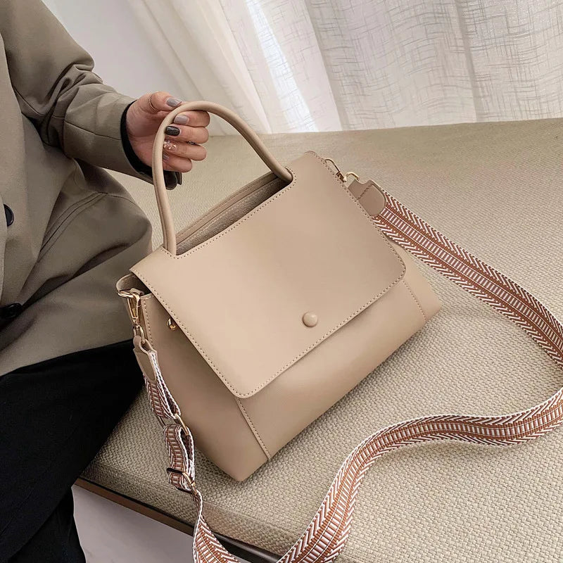 Women Shoulder Bag PU Leather Large Capacity Vintage Handbag