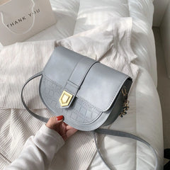 Crocodile Pattern Shoulder Bag Crossbody Handbag