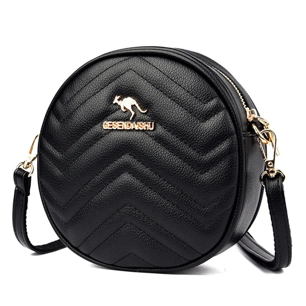 Women Small PU Leather Handbags Purses Solid Shoulder Crossbody Messenger Bags