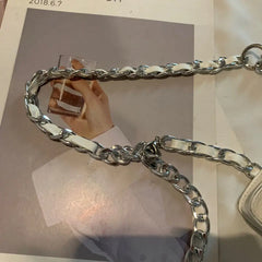 Women MINI Bag Metal Chain PU Hasp Soft Shoulder Bag Pures
