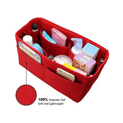 Makeup Organizer/Felt Cloth Insert Bag for Handbag Travel Cosmetic Bag