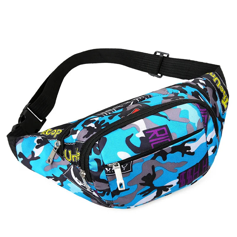 Waterproof Outdoor Sports Bag Canvas Waist Fanny Pouch