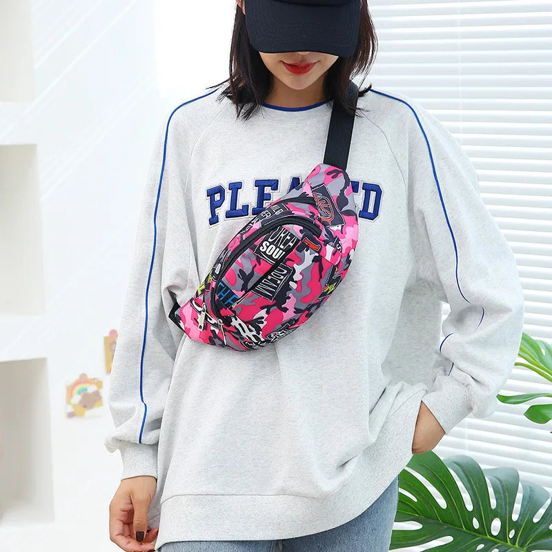 Waterproof Outdoor Sports Bag Canvas Waist Fanny Pouch