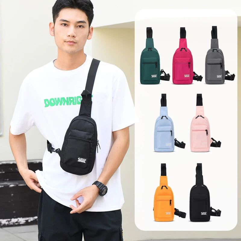 Women Men Casual Small Backpack Girls Chest Bag Female Crossbody