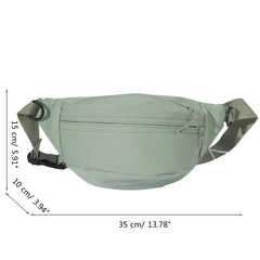 Casual Waist Fanny Pack Adjustable Belt Bum Bag Outdoor Travel Crossbody Phone P