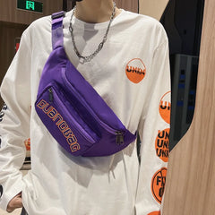 Nylon Chest Bag Crossbody Waist Phone Sack Sport Fanny Pack