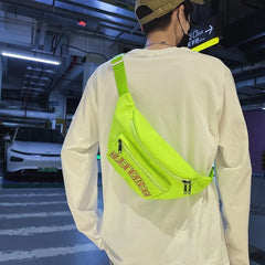 Nylon Chest Bag Crossbody Waist Phone Sack Sport Fanny Pack