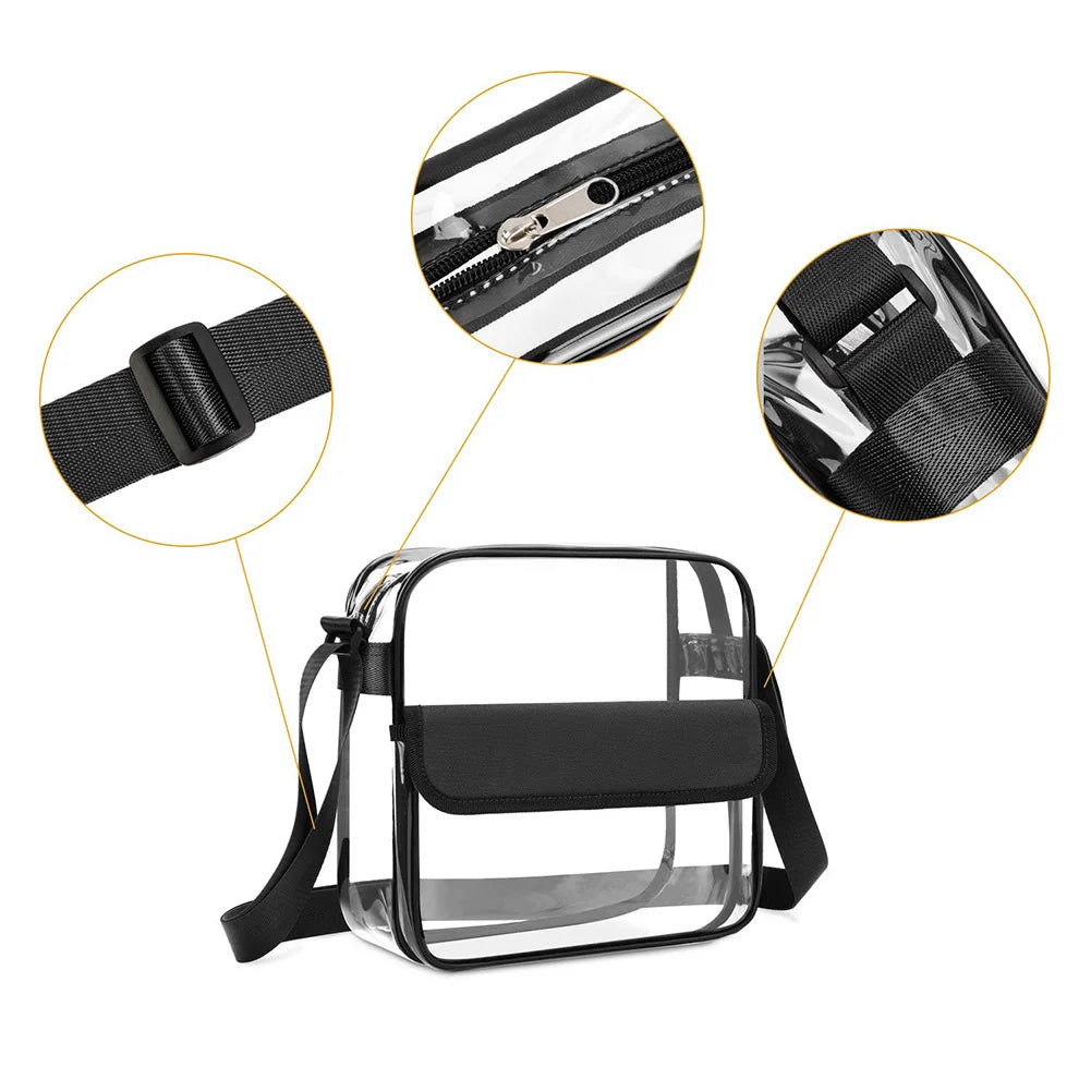 Clear Shoulder Bag PVC Transparent Crossbody Bags