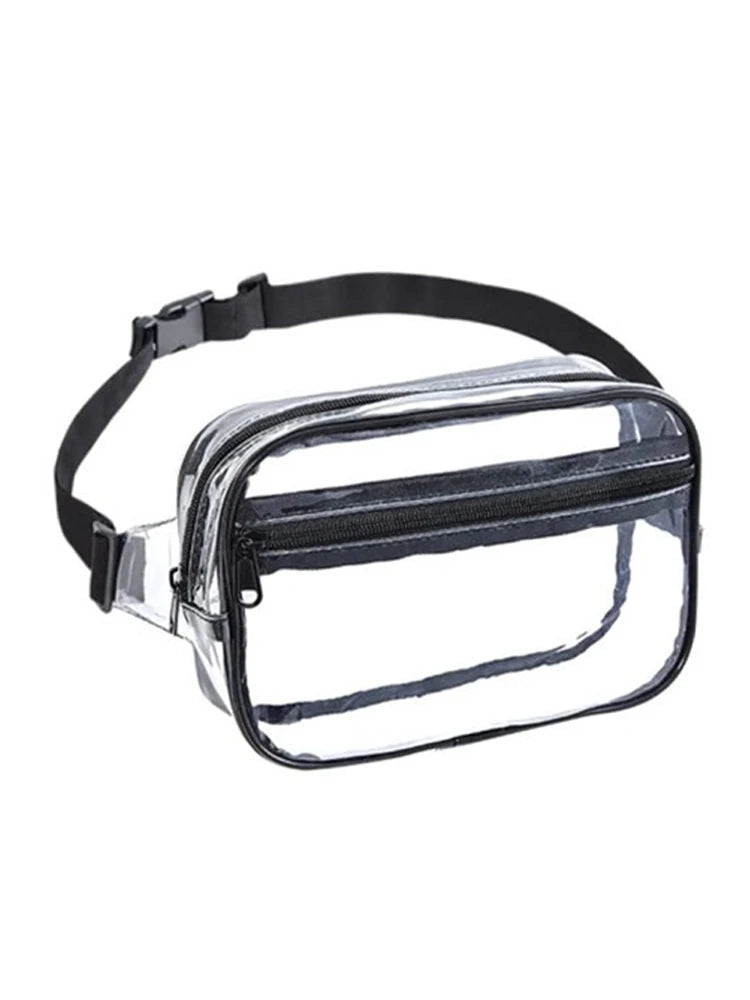Large Capacity Clear PVC Waist Bag Waterproof Fanny Pack for Women Men