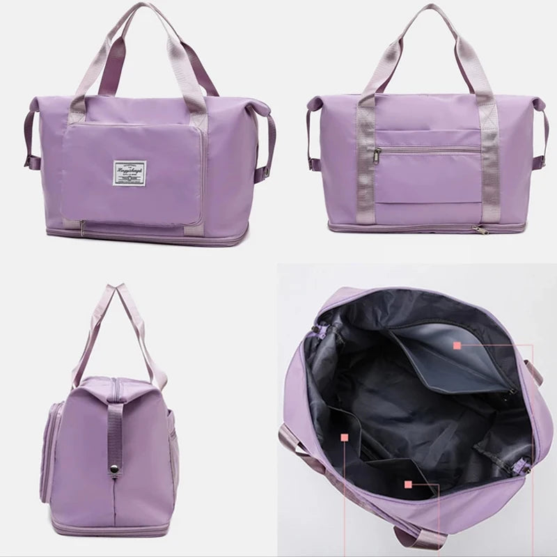 Waterproof Foldable Travel Bag Large Capacity Duffle Shoulder Bag
