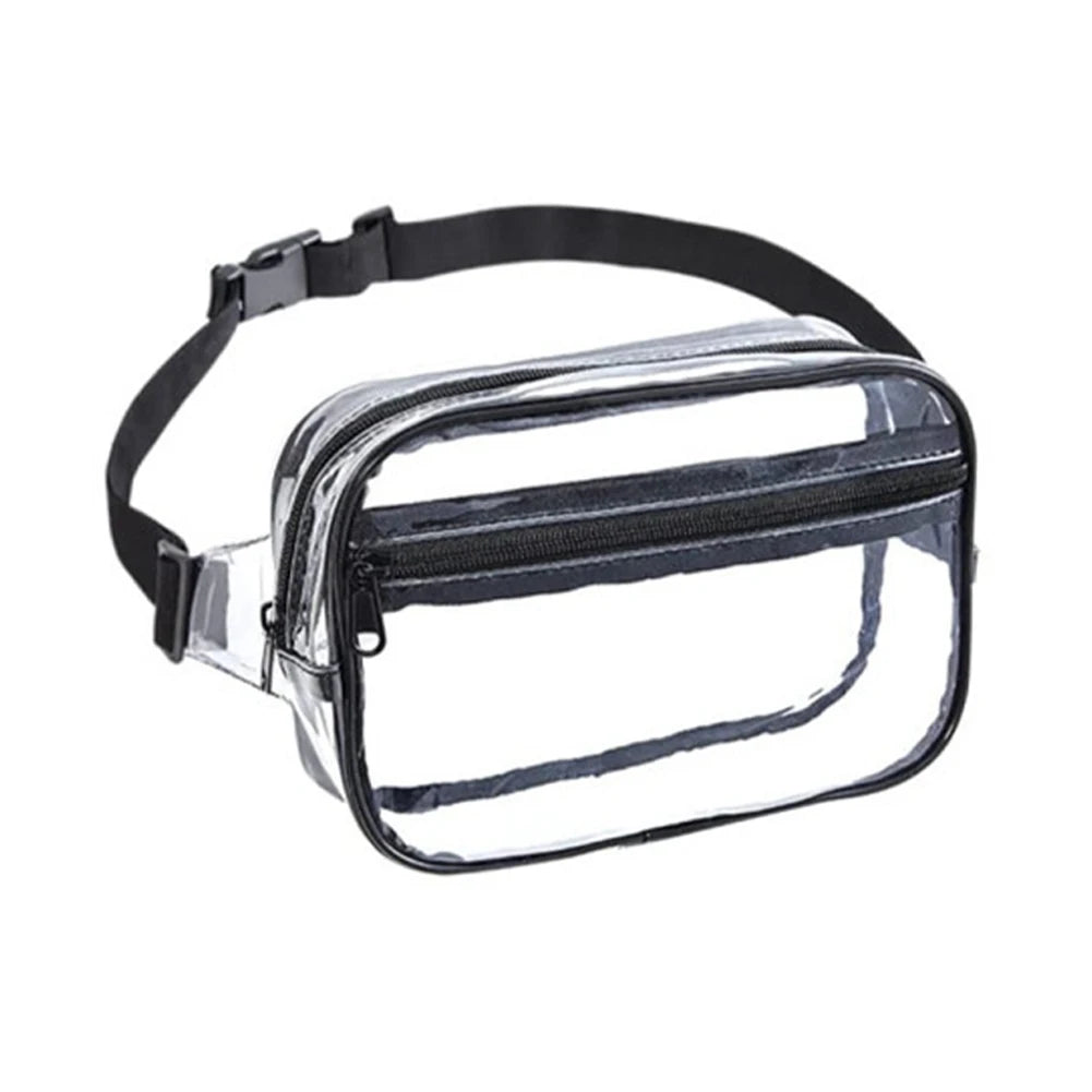 Large Capacity Waist Bag Waterproof Clear PVC Fanny Pack