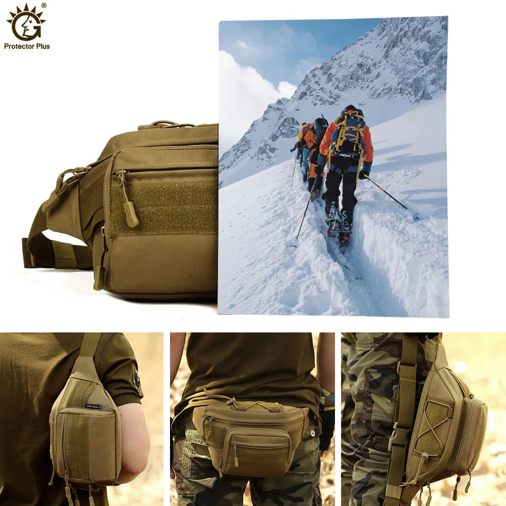 Military Tactics Waist Pack Bag Waterproof Nylon Waist Bag Fanny Pack S46