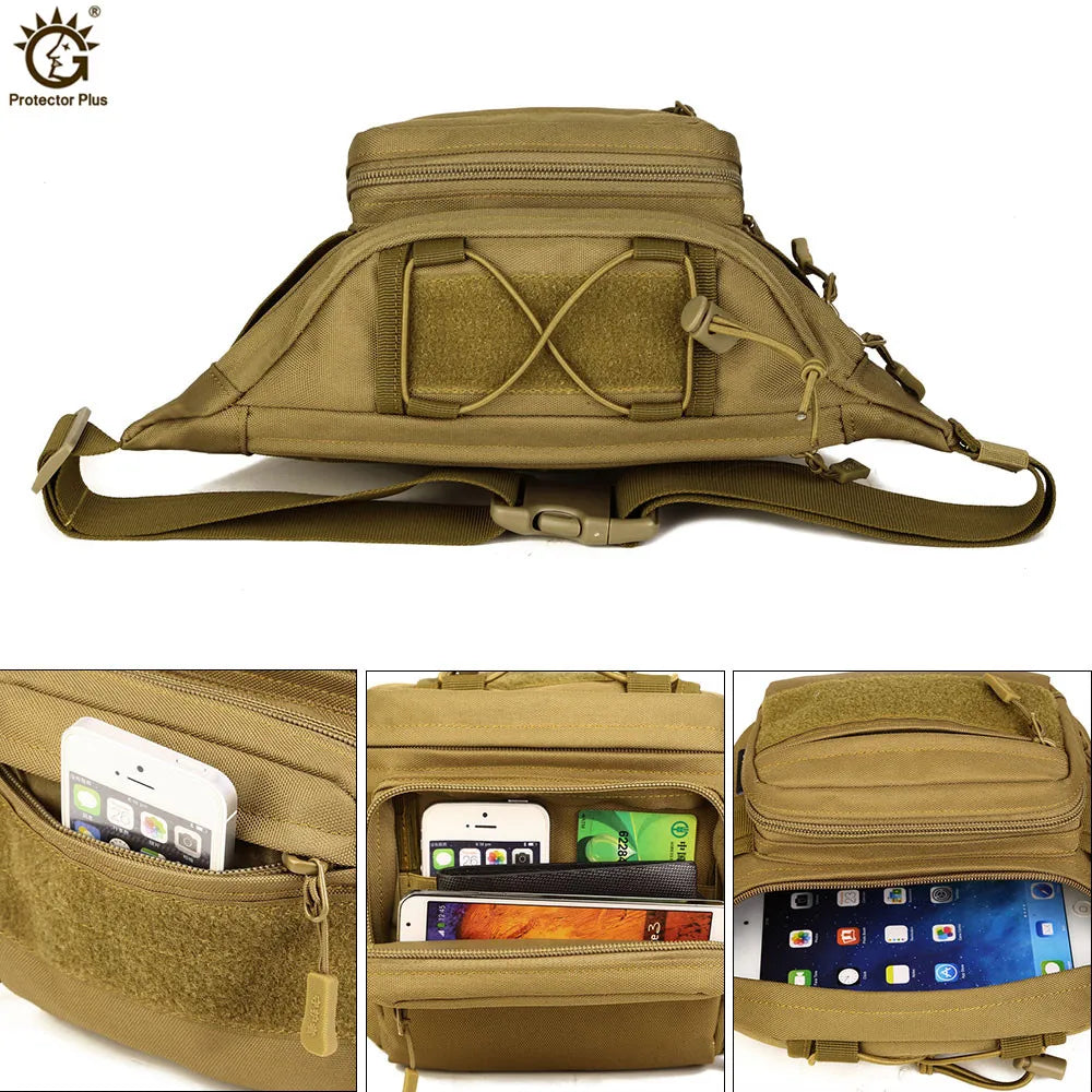 Military Tactics Waist Pack Bag Waterproof Nylon Waist Bag Fanny Pack S46