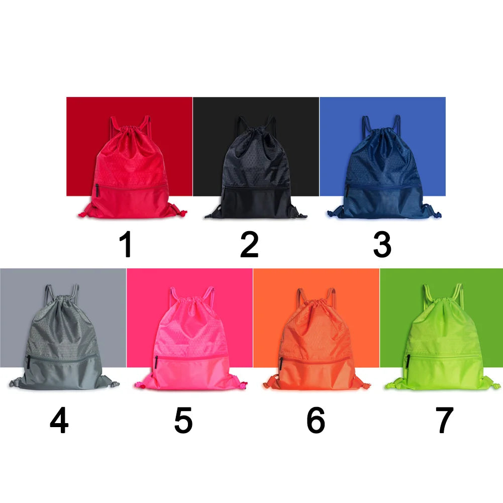 Outdoor Practical Zipper Pocket Nylon Anti-splash Sports Backpack