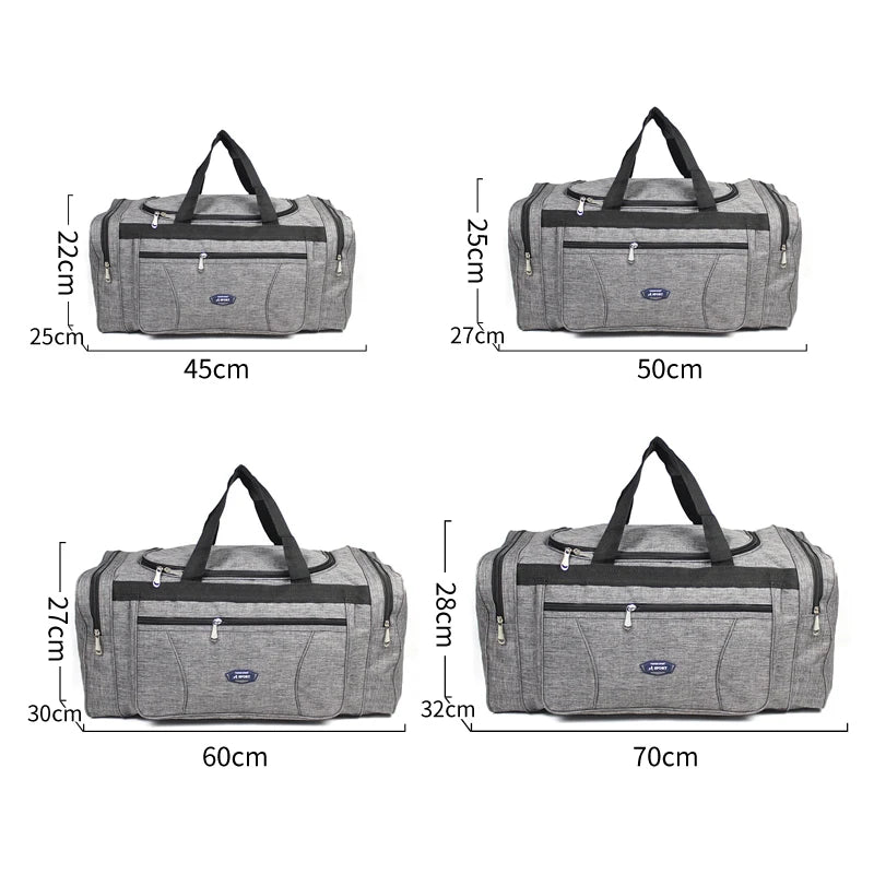 Oxford Travel Duffel Bag Men Tote Large Capacity Weekender Holdall Gym Sport Bag