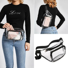 PVC Waist Fanny Pack Winterproof Pouch Jelly Belt Bag