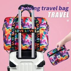 Portable Travel Bags Folding Hand Luggage Bag Cotton Quilt Clothing Storage