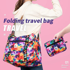 Portable Travel Bags Folding Hand Luggage Bag Cotton Quilt Clothing Storage