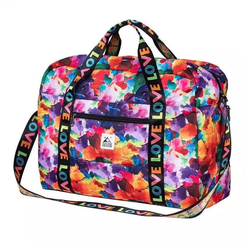 Portable Travel Bags Folding Hand Luggage Bag Cotton Quilt Clothing Storage