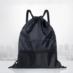 Outdoor Sports Backpack Large Capacity Drawstring Lock Nylon