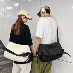 Japanese Postman Satchel Crossbody Bag for Student Sports Messenger